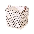 thumbnail image 4 of Tuvgenk Handles Dirty Laundry Basket Folding Black 12.6*12.6*12.6in Storage Basket Bedroom Carry Cloth Storage Bin, 4 of 5