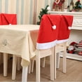 thumbnail image 5 of Funda Trasera Silla Con Gorro Papá Noel para Fiesta en Casa Decorativa Artística Mesa Cena Navidad, 5 of 5