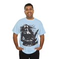 thumbnail image 4 of Unisex Heavy Cotton T-Shirt  Girl Guitarist Rocking 001, 4 of 5