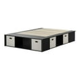 thumbnail image 4 of Bowery Hill Transitional Wood Full Storage Platform Bed in Black Oak, 4 of 8