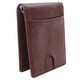 thumbnail image 4 of Tarjetero de piel sintética Cartera resistente al desgaste con ranuras para varias tarjetas Cartera ultrafina para hombre Marrón, 4 of 10