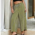 thumbnail image 4 of Byworldtasic Wide Leg Pants for Women Casual Loose Drawstring Beach Travel Vacation Palazzo Harem Pants with Pockets, 4 of 6