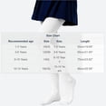 thumbnail image 3 of Amidoa Girls Leggings Tights Full Length Fleece Yoga Soft Stretchy Pants School Uniform Pants for Kids White Size 6-10 Years, 3 of 7