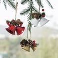 thumbnail image 1 of Fiudx Adornos para Árbol de Navidad, Campanas Doradas, Blancas y Rojas, Adornos Colgantes de Metal, Material Resistente a La Oxidación, Diseño Reutilizable, Decoración Festiva para El Hogar, Fiesta d, 1 of 1