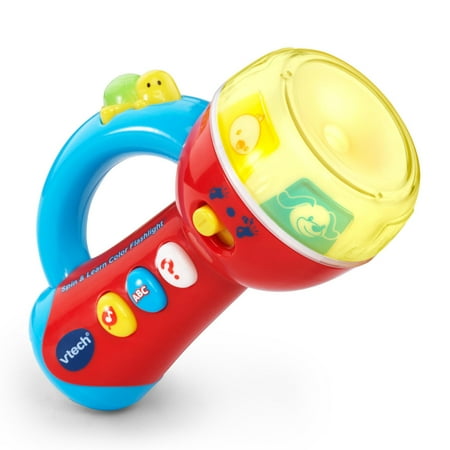 VTech Spin and Learn Flashlight, Toy for Toddlers, Teaches Colors, Numbers, Opposites