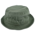 thumbnail image 3 of Gelante Bucket Hat 100% Cotton Packable Summer Travel Cap. Olive-L/XL, 3 of 5