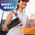 thumbnail image 5 of Wrist Heating Pad, Heated Wrist Wrap Brace with 3 Level Heated, Cordless & Plug-in Use, Adjustable Size, 1200mAh Battery Rechargeable for Right Hand, Black, 5 of 9