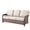 Beige Cushion & Brown Wicker-3 Seat Sofa, variant on Hommoo 75.2" Outdoor Brown Wicker Patio Sofa with Cushions, Outdoor 2 Seat Patio Furniture Sofa Couch, for Porch or Backyard, Blue