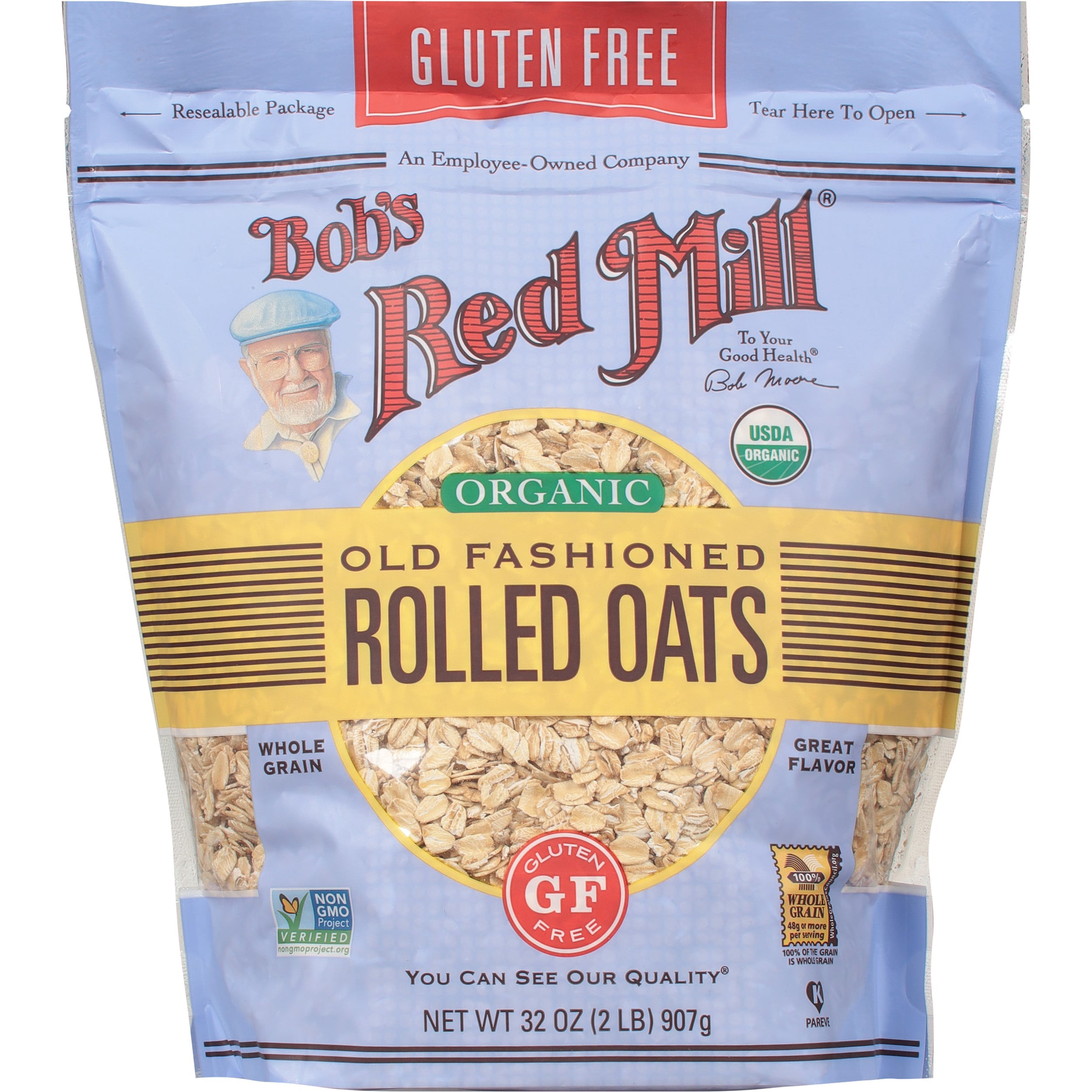 Bob's Red Mill, Old Fashioned Rolled Oats, Organic, 32 oz