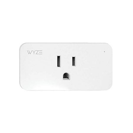 WYZE WLPP1CFH-1 Smart Home Plug  WiFi & Bluetooth Works with Alexa  Google Assistant  IFTTT  One-Pack  White