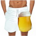 thumbnail image 2 of IROINNID Men's Casual Elastic Waist Quick Dry Breathable Loose Sports Shorts, 2 of 3