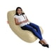 thumbnail image 2 of Sillón Puff Mundo Puff Frijol Diván Grande 150 x 55 cm crema Grande Mundo Puff Frijol Divan Grande, 2 of 2