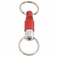 thumbnail image 1 of Porte-clés Portable avec Anneau en Métal Détachable pour Rotation à 360° Boucle à Double Anneau Rouge, 1 of 9
