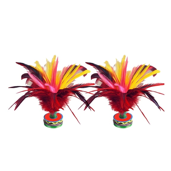 Toystoory Volante chino colorido de 2 piezas, juguetes deportivos simples para pies, juguetes para patear volantes, juguete deportivo, accesorio Ropa Deportiva, Zapatos