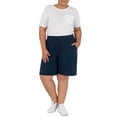 thumbnail image 6 of Athletic Works Women's Plus Size 9" French Terry Drawstring Lounge Shorts, Size 1X-5X, 6 of 7