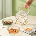 thumbnail image 4 of Spit Bone Dish Thickened Base Translucent Storage Plate Home Supplies, 4 of 7