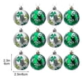 thumbnail image 3 of RKSTN 12 Pcs St.Patrick's Day Glass Ornaments Balls - 1.6Inch Irish Tree Glass Blown Ornaments - Good Luck Clover Balls for St. Patrick's Day Home Party Festival Decor, 3 of 6