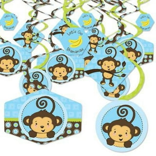 monkey boy baby shower decorations
