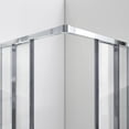 thumbnail image 5 of DreamLine Cornerview 36 in. D x 36 in. W x 74 3/4 in. H Framed Sliding Shower Enclosure in Chrome with White Acrylic Base Kit, 5 of 13