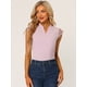 thumbnail image 2 of Blusa Básica Sin Mangas Con Cuello En V Para Oficina De Trabajo Para Mujer Rosa XS, 2 of 5