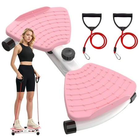 Arsvita Waist Twister Machine with Resistance Bands - 300 lbs Weight Capacity, Non-Slip Twist Board, Noiseless Ab Twister for Belly Fat Loss, Home Gym Equipment for Women/Men
