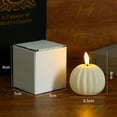 thumbnail image 3 of Konghyp Battery Operated Pumpkin Candle Flameless LED Pumpkin Candles for Fall Decor, Cozy Ambiance for Halloween and Thanksgiving, Mini Size for Tables and Mantels, Safe and Long-Lasting, 3 of 6