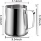 thumbnail image 2 of Jarra espumante de leche 20 oz NewGF Jarra al vapor de espresso 304 acero inoxidable, 2 of 2