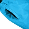 thumbnail image 6 of LNZGNM Kids Snow Bib 10-11Y Insulated Waterproof Ski Pants Windproof Warm Skiing Cargo Pants Winter Outdoor Ski Clothes with Zipper Pockets Unisex, Blue, 10-11Y, 6 of 7
