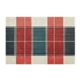 thumbnail image 7 of Yayeee Bath Rug for Bathroom Floor Non Slip Rectangle Fluffy Soft Absorbent Mat, 16"x24", Vibrant Red Tartan Pattern, 7 of 7