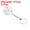 White, variant on Pickleball Keychain Mini Pickleball Ornament for Bags Backpacks Rackets Luggage Tags Party Favors Green