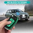 thumbnail image 3 of Key Fob Cover Compatible with Audi A1 A3 Q3 Q7 R8 A6L TT 3 Button Flip Key Keychain Case Holder Protector,A:green, 3 of 6