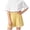 Yellow, variant on Cotton Shorts for Girls Comfy Casual Active Indoor Loungewear Elastic Waist Shorts Lightweight Comfy Breathable Summer Shorts Blue 3-4 Years