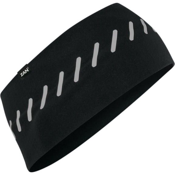 Zan Headgear Sportflex Headband Reflective Black
