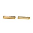 thumbnail image 1 of Decorative Rings Loops for 20 to 22mm Wide Silicone Watchband Rhinestone Decoration Exquisite Watch Band Accessory Letter C, 1 of 3
