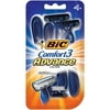 BIC Comfort 3® Advance® Disposable Razor, Assorted, 4 Packages, Counter Display