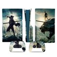 thumbnail image 1 of HHHC Vinyl Skin For PS5 Slim Disk Edition Console And Controllers Black Panther, 1 of 5