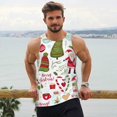 thumbnail image 6 of Fuzoiu Snowflakes Santa Claus Print Men's Workout Tank Tops,Sleeveless Gym Shirt Quick Dry,Fitness Bodybuilding T-Shirt,Muscle Athletic Workout Tee-Medium, 6 of 7