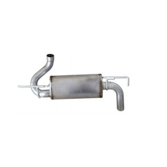 Diamond Eye K3622S Kit de Système d'Échappement Kit de Système d'Échappement Système Arrière en Acier Inoxydable; avec Silencieux; Diamètre de Tuyau de 2-1/2 Pouces; Échappement Simple avec Sortie Arrière Unique; Sans Embouts
