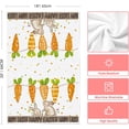 thumbnail image 6 of Orange Carrots Bunny Happy Easter Kitchen Towels Dish Towels, 18x26 Inch Spring Farmhouse Rabbit Decoration Hand Towels Set of 2, 6 of 6