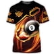 thumbnail image 3 of Love Billiards Snooker Fitness T Shirt 3D Print Gym Clothing Men Shirts Fashion Streetwear T-shirt Funny Unisex Short Sleeve Top, 3 of 5