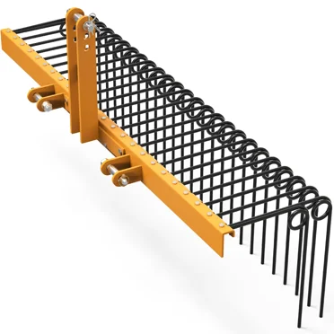 RVNI 72 in 3 Point Pine Straw Rake Rake Attachment fit Cat-0 & Cat-1 Tractor Heavy Duty