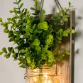 thumbnail image 2 of Albañil Apliques De Pared Led Luces De Hadas Flores Con Control Remoto Alimentado Por Batería Para Casa De Campo Boda Cafetería Bar Tienda Pared Dormitorio Decoración 2Pcs Rústico Tarro seitruly HA024962-01, 2 of 5