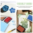 thumbnail image 6 of Uxcell 2 Pcs Metallic Ink Pads for Stamps, 3.9 x 2.5 Inch Washable Embossing Craft Ink Pad Stamp for Wood, Photo Paper, Fingerprint, DIY Card Making, Golden Red, 6 of 6