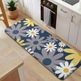 thumbnail image 5 of Navy Daisy Flower Pattern Kitchen Rug Mat,Kitchen Runner Rugs Non Skid Washable,Decorative Kitchen Floor Mats for Kitchen,Sink,Laundry,17"x47.2", 5 of 7