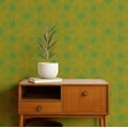 thumbnail image 2 of S4Sassy Self-Stick Decorative Boho Wallpaper, Dot Geometric Print Wall Paper, Textured Vinyl Waterproof Contact Paper, Yellow, 25"X 60" Removable Renter Friendly Walls Covering For Bedroom, Rooms, 2 of 9