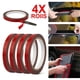 thumbnail image 3 of 4 Rolls Car Double Sided Tapes Heavy Duty Double Sided Foam Tapes Strong Mounting Adhesive Tapes, 3 of 5
