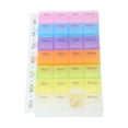 thumbnail image 6 of Unique Bargains 1 Pc Pill Case 28 Grid Removable Flap Pill Box Colorful, 6 of 6