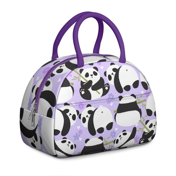 Reusable Panda Lnsulated Lunch Bag for Women & Men - Leakproof Water-Resistant Cooler Tote, Large Capacity for Work,Travel,Picnic,Beach & Office.