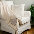 thumbnail image 3 of Pavilion Gift Company Forever in Our Hearts-50x60 Super Soft Royal Plush Throw Blanket, Cream, 3 of 8