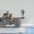 thumbnail image 2 of CoudarTitie Owl Figurines Owl Figurines Artificial Animal Crafts Home Decor Knight Statue Art Piece Resin Decorative Figurine Suitable for Desk Office Bookshelf H, 2 of 8